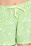Rosaline Slangsync Knit Poly Shorts Set -Transparent Yellow — thumbnail 6